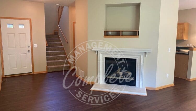 Maple Grove townhome rental fireplace