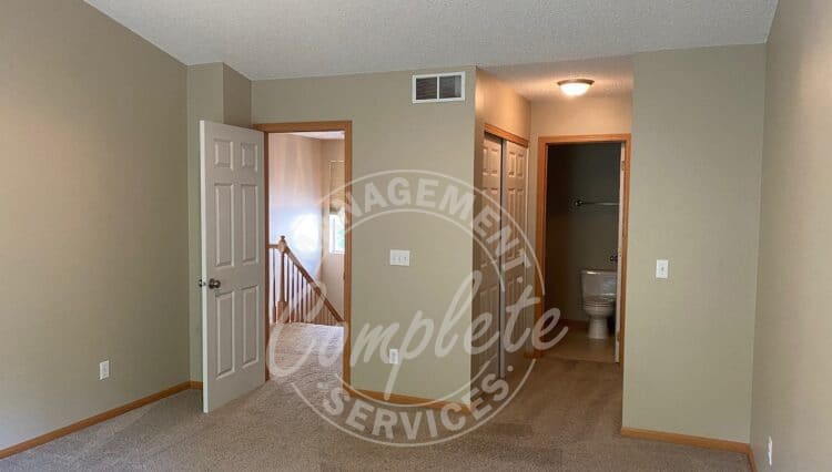 Maple Grove townhome rental master bedroom