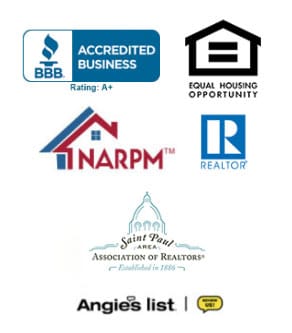 BBB, EHO, NARPM, Realtor, Saint Paul Area Association of Realtors, Angie's List