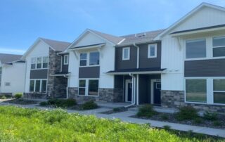Long Lake townhome for rent front entryway
